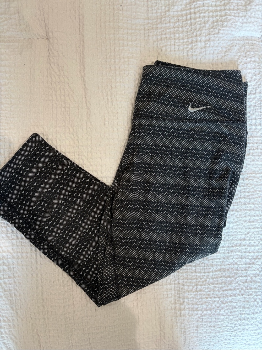 Nike Black and White Dri-FIT Performance Leggings